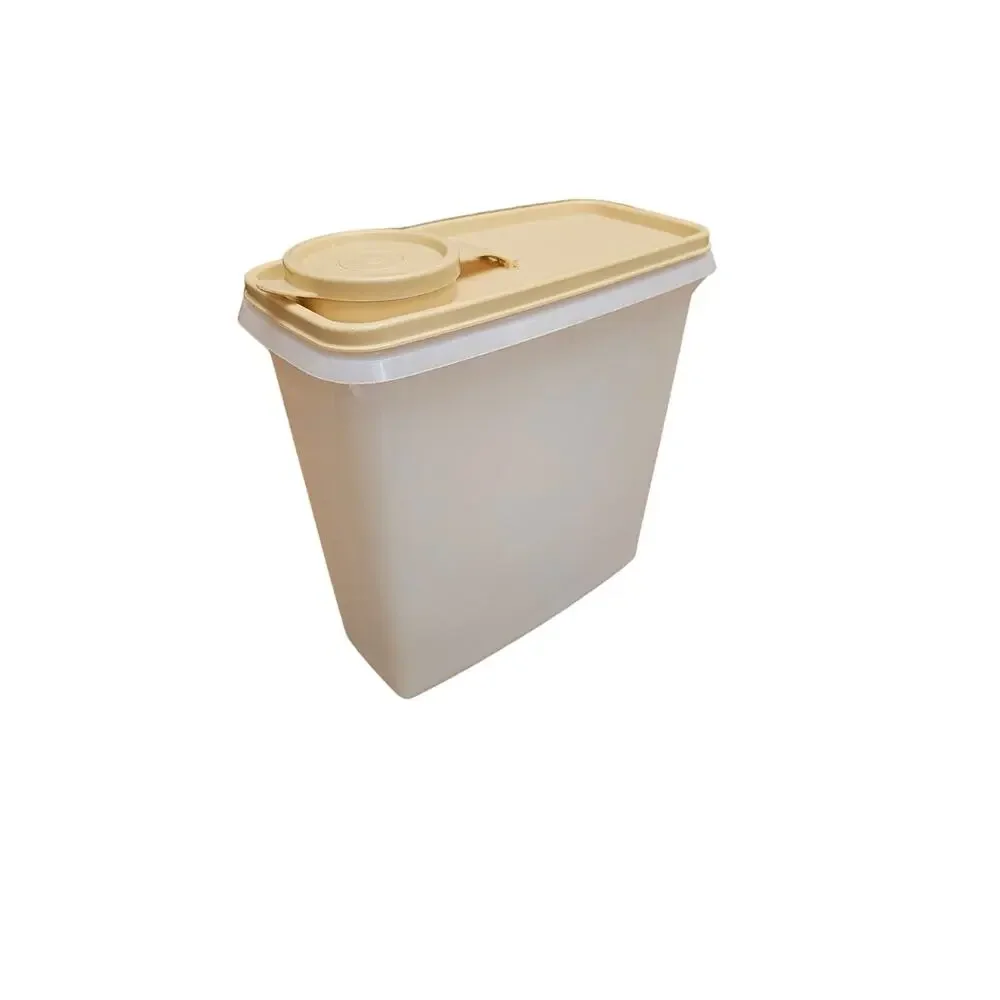 Vintage Tupperware Cereal Storage Container Keepers 469-14 with Almond Lid471-12